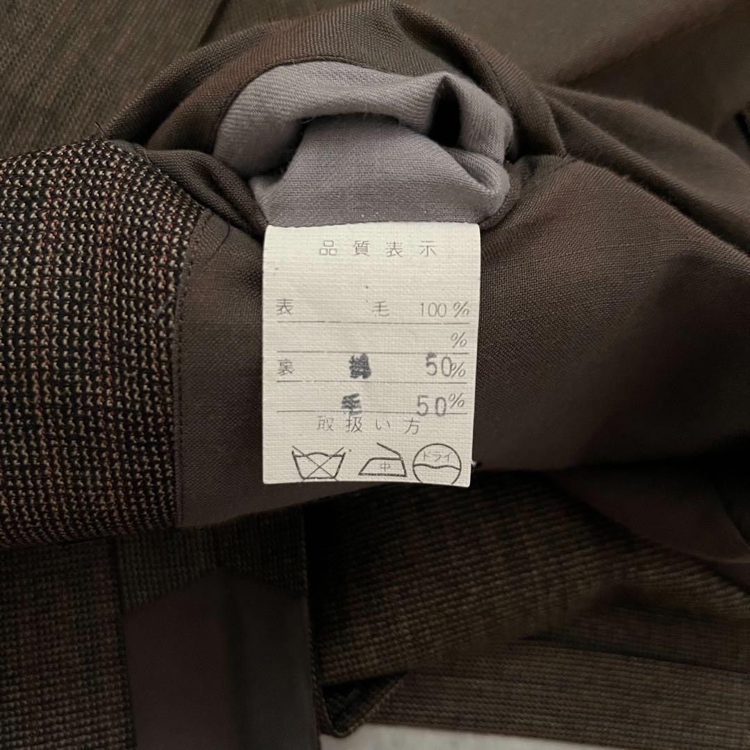 [Rare] 90's vintage brown wool suit setup ceremony