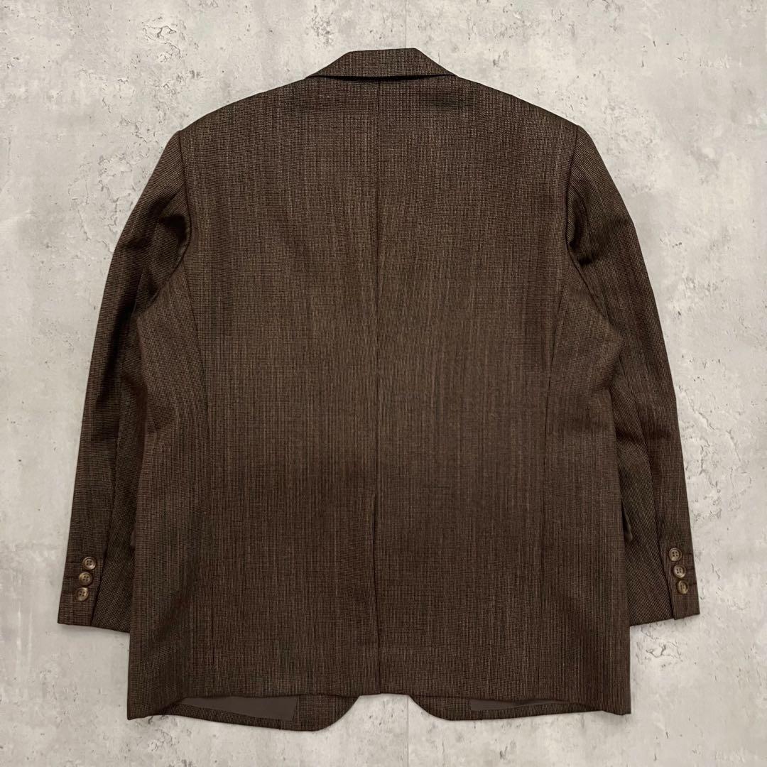 [Rare] 90's vintage brown wool suit setup ceremony
