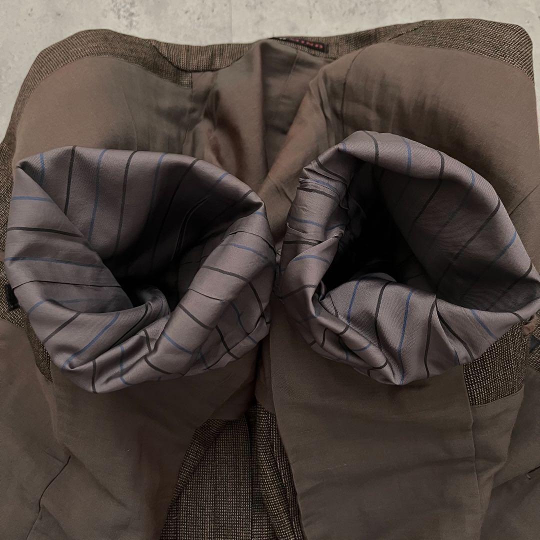[Rare] 90's vintage brown wool suit setup ceremony