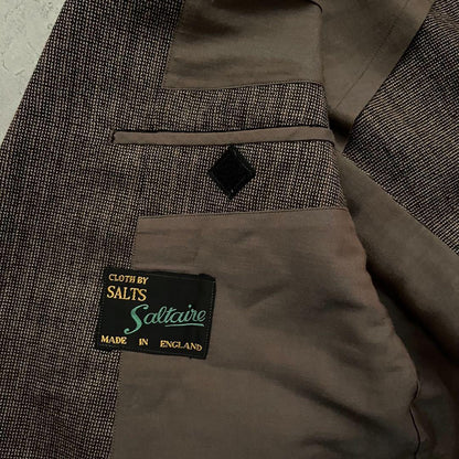 [Rare] 90's vintage brown wool suit setup ceremony
