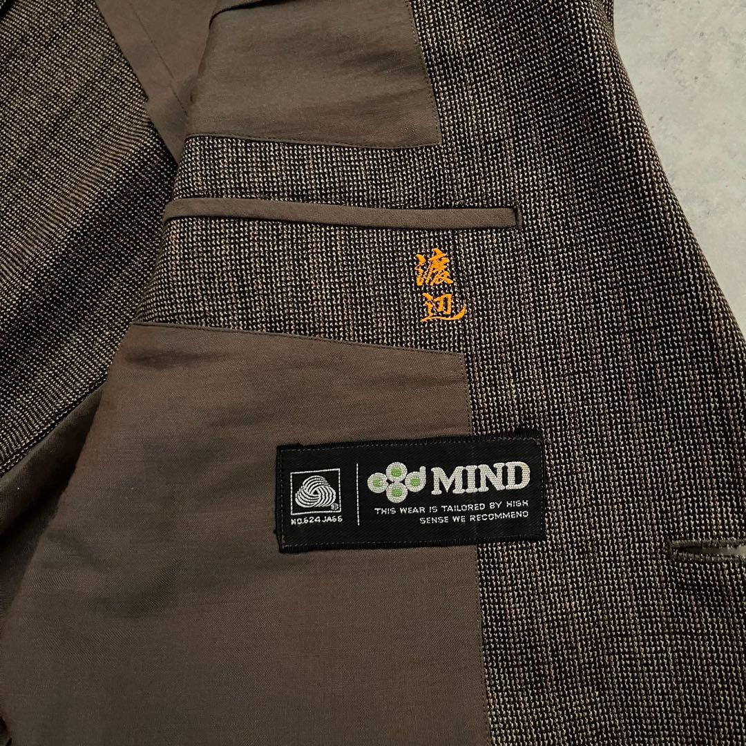 [Rare] 90's vintage brown wool suit setup ceremony
