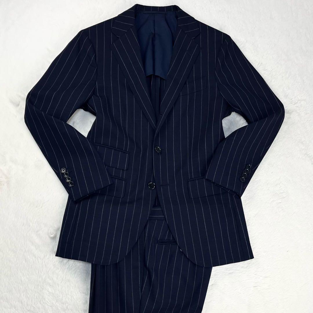 Custom Tailor BEAMS Kanonico Chalk Stripe Suit