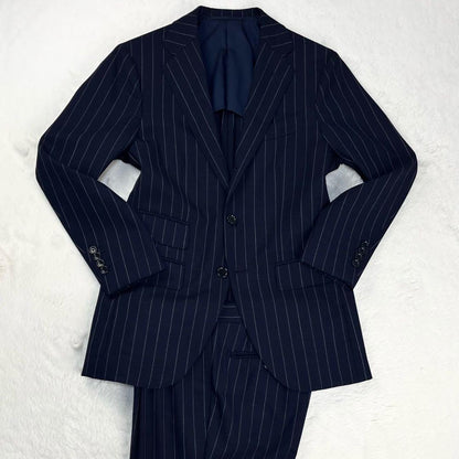 Custom Tailor BEAMS Kanonico Chalk Stripe Suit