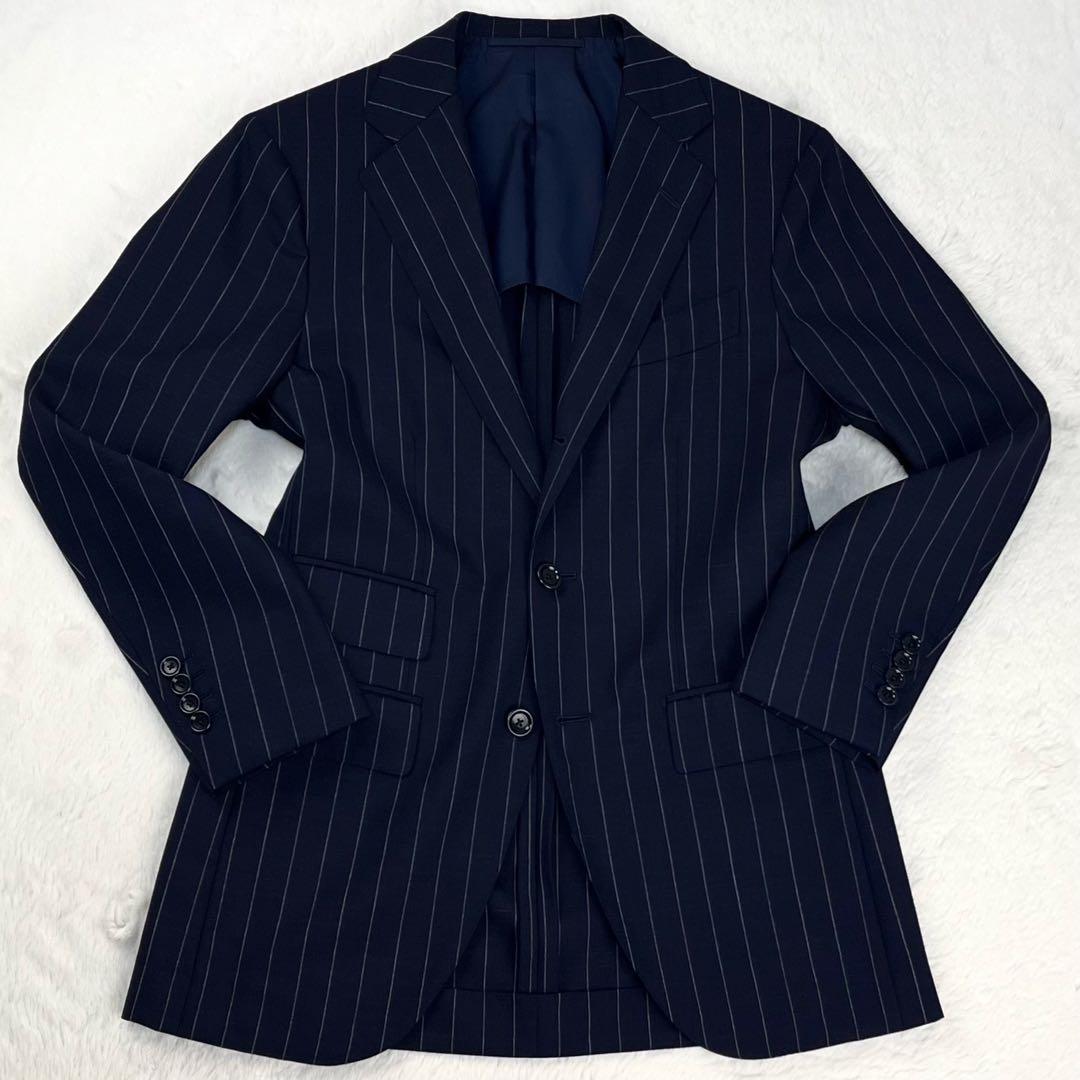 Custom Tailor BEAMS Kanonico Chalk Stripe Suit