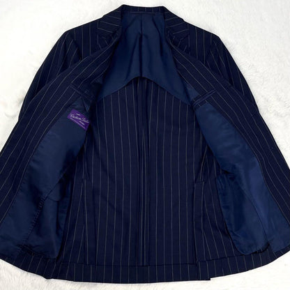 Custom Tailor BEAMS Kanonico Chalk Stripe Suit