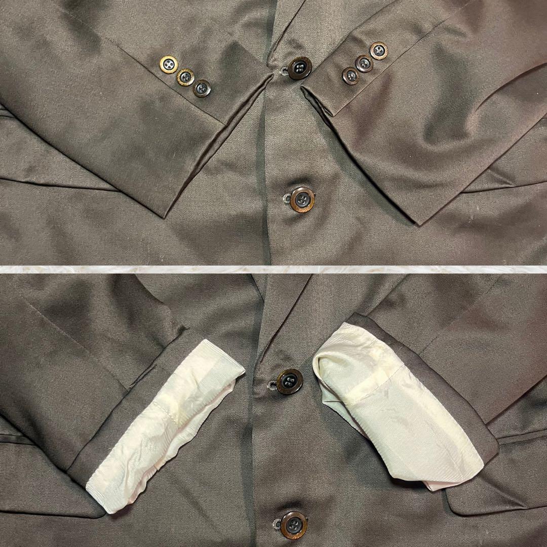 Vintage ANTI ROAD 100% Wool Suit Large Size Brown