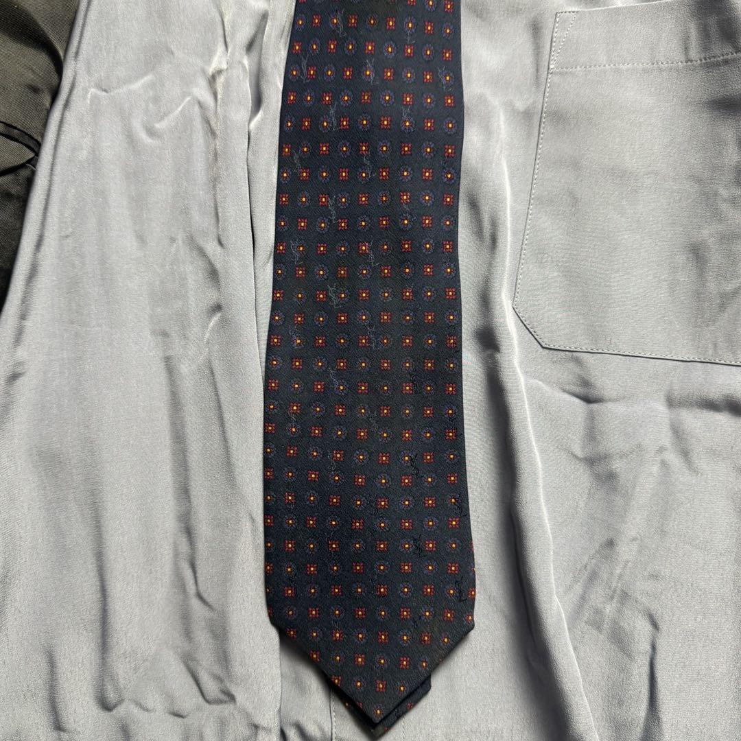Vintage double suit setup shirt with YSL tie 4-piece set