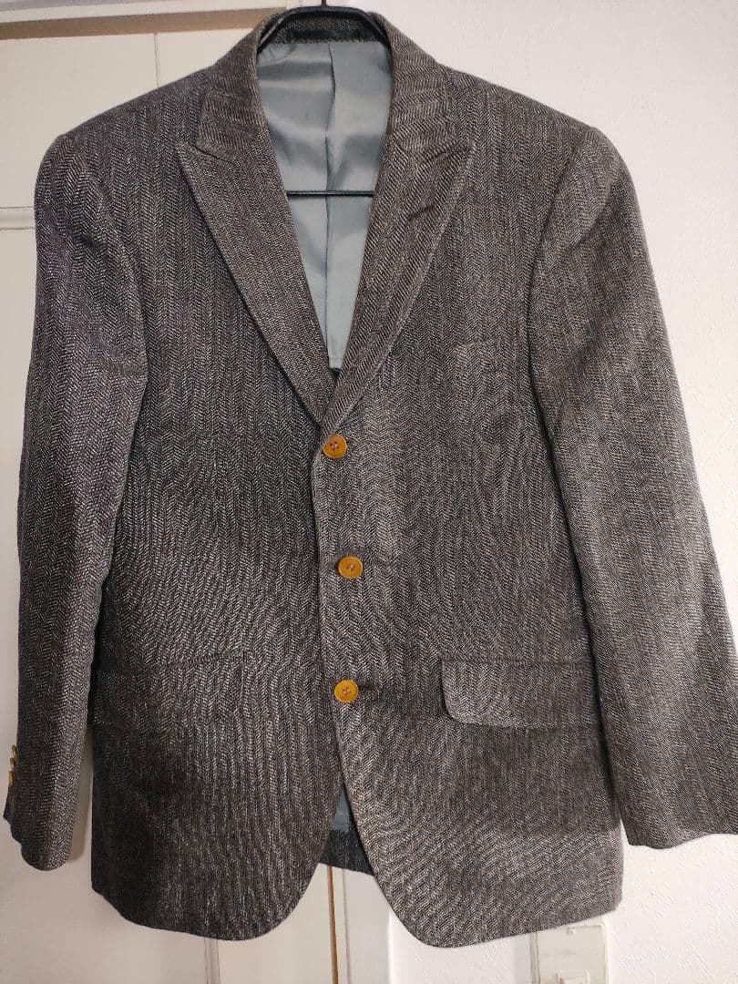 Rare 2021s✦Italian fabric ANGELICO×SADA linen wool blend jacket