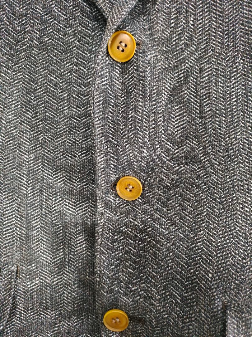 Rare 2021s✦Italian fabric ANGELICO×SADA linen wool blend jacket