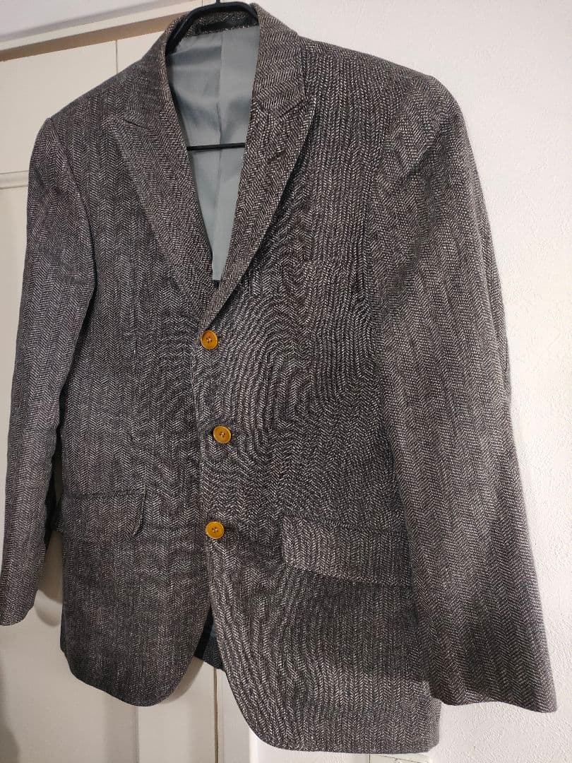 Rare 2021s✦Italian fabric ANGELICO×SADA linen wool blend jacket