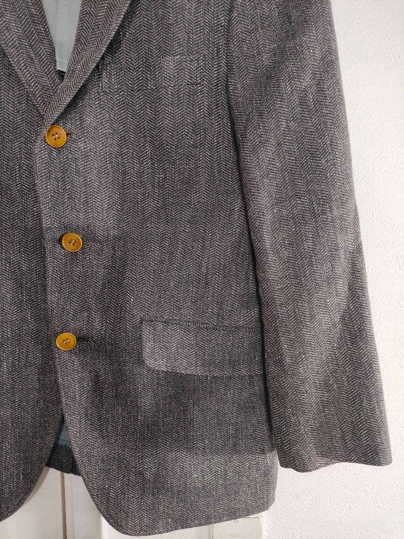 Rare 2021s✦Italian fabric ANGELICO×SADA linen wool blend jacket