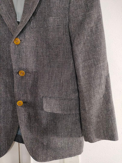 Rare 2021s✦Italian fabric ANGELICO×SADA linen wool blend jacket