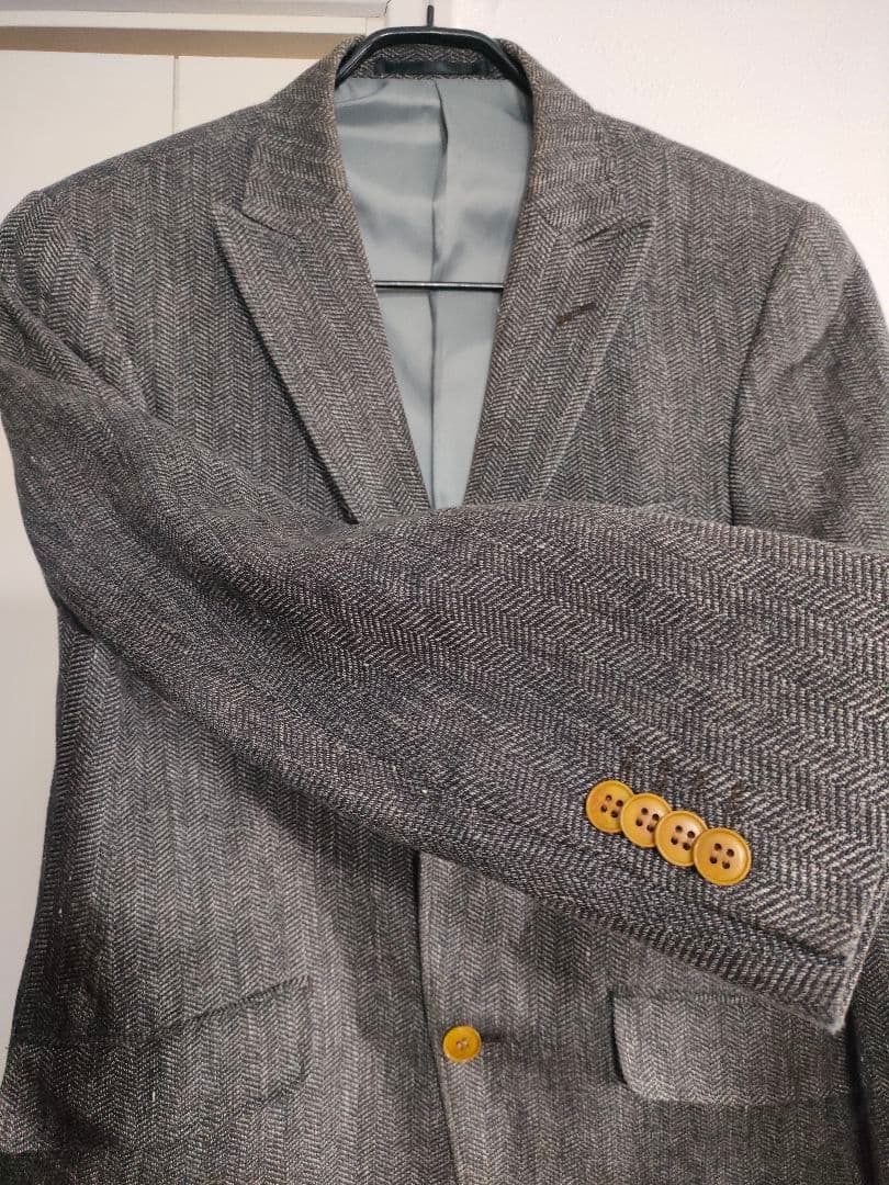 Rare 2021s✦Italian fabric ANGELICO×SADA linen wool blend jacket