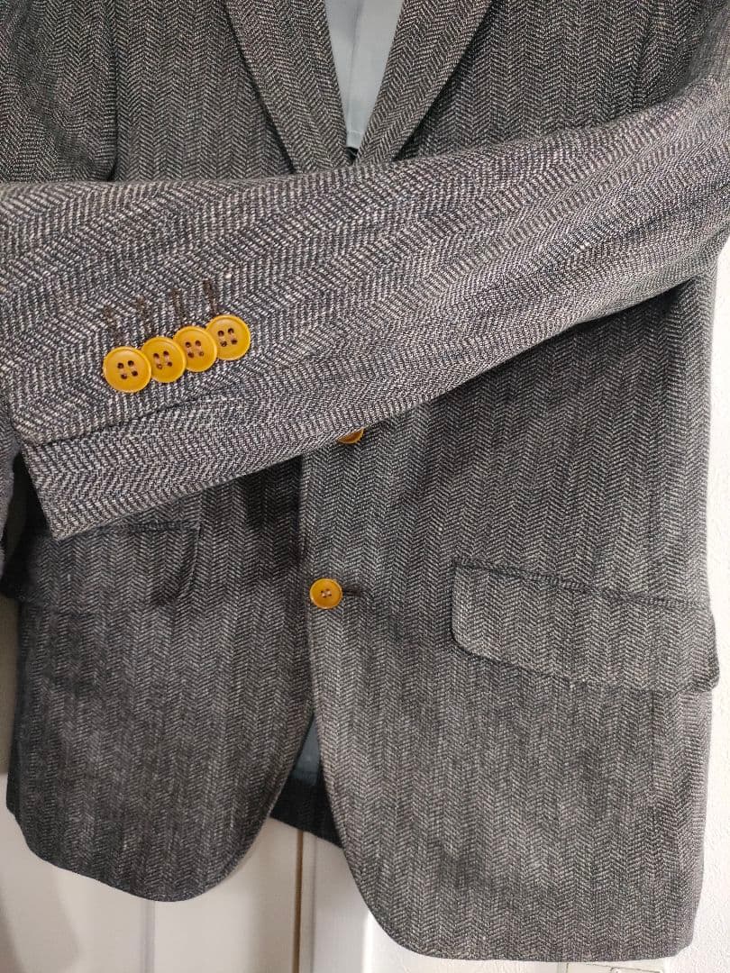 Rare 2021s✦Italian fabric ANGELICO×SADA linen wool blend jacket