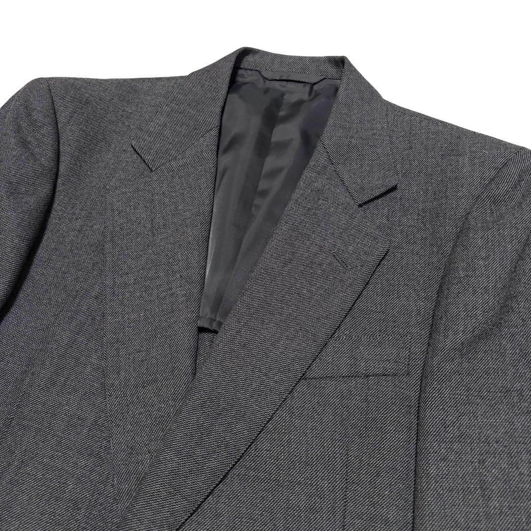 3 Piece Suit Setup Charcoal Gray Business Made in Japan Wool L