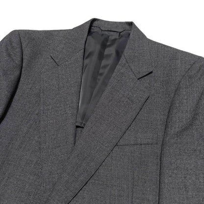 3 Piece Suit Setup Charcoal Gray Business Made in Japan Wool L