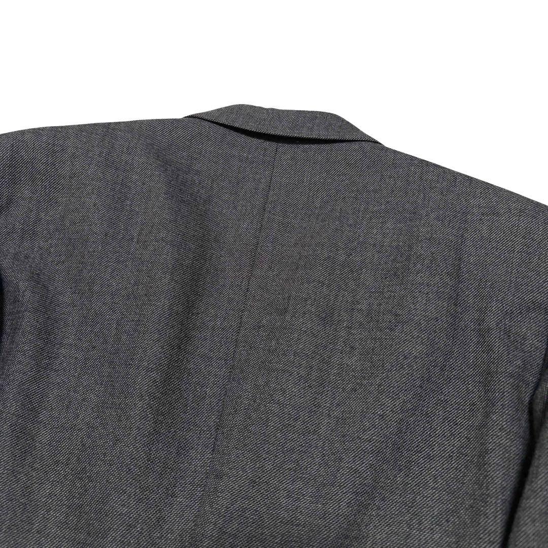 3 Piece Suit Setup Charcoal Gray Business Made in Japan Wool L