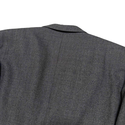 3 Piece Suit Setup Charcoal Gray Business Made in Japan Wool L