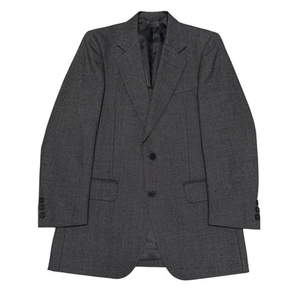 3 Piece Suit Setup Charcoal Gray Business Made in Japan Wool L
