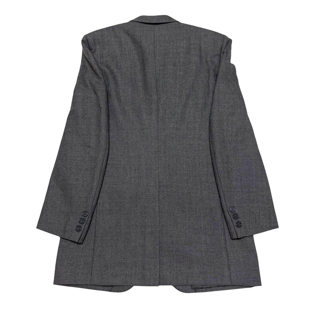 3 Piece Suit Setup Charcoal Gray Business Made in Japan Wool L