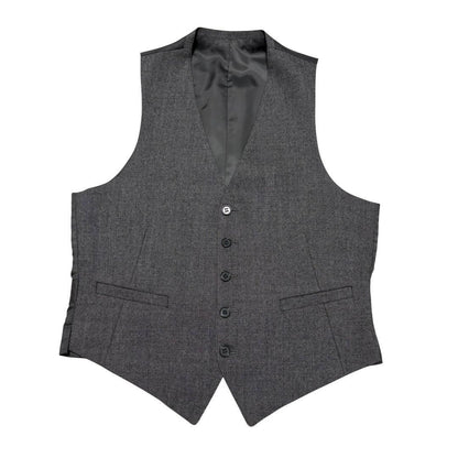 3 Piece Suit Setup Charcoal Gray Business Made in Japan Wool L