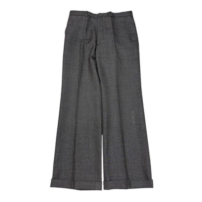 3 Piece Suit Setup Charcoal Gray Business Made in Japan Wool L