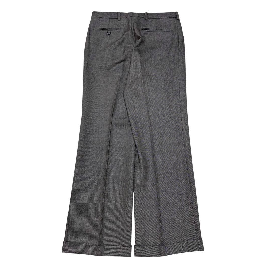 3 Piece Suit Setup Charcoal Gray Business Made in Japan Wool L
