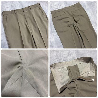 80-90s Vintage Suit Setup Masaki Suda Khaki Beige M