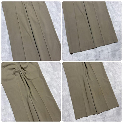 80-90s Vintage Suit Setup Masaki Suda Khaki Beige M