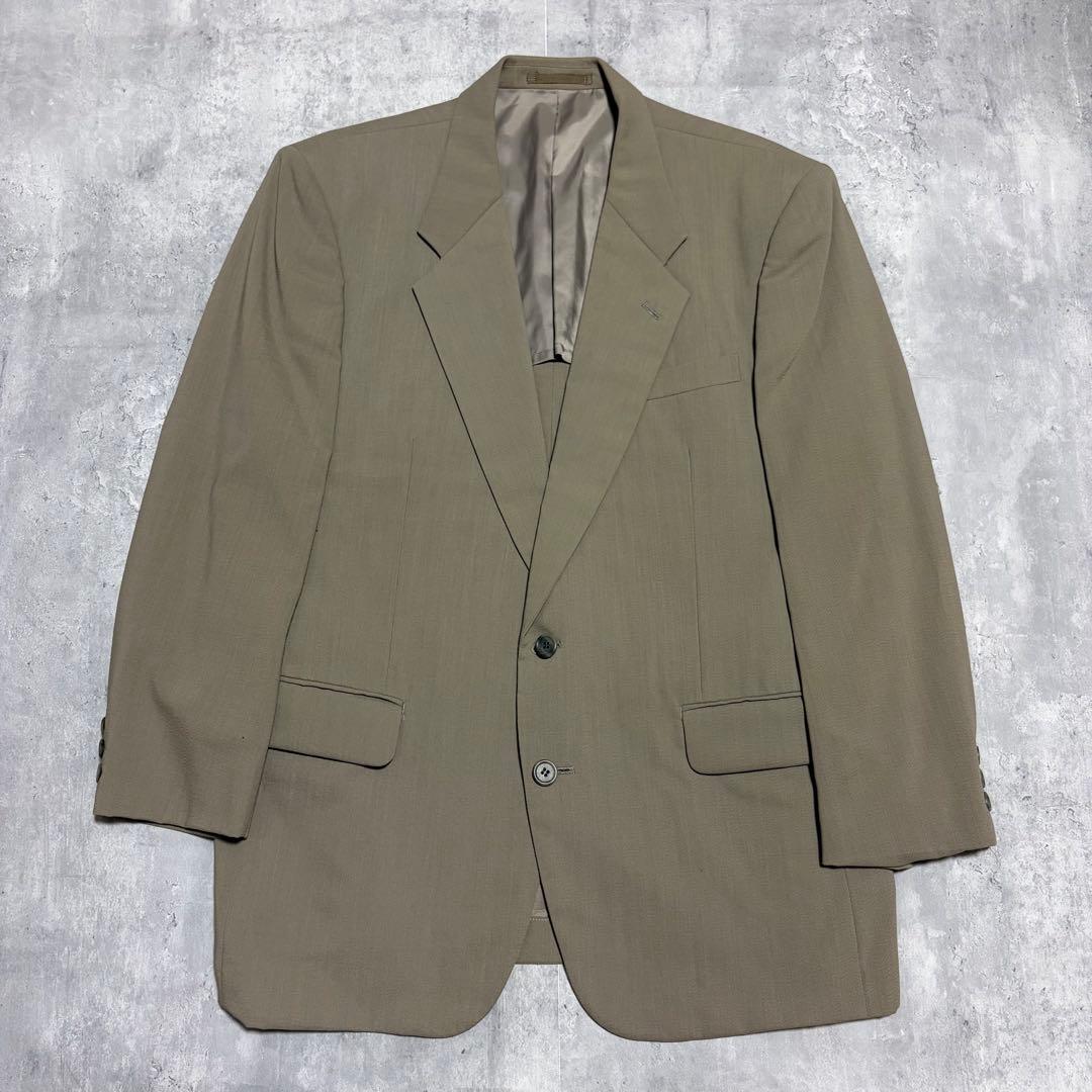 80-90s Vintage Suit Setup Masaki Suda Khaki Beige M