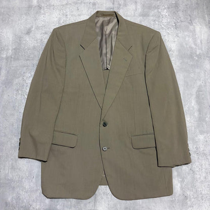 80-90s Vintage Suit Setup Masaki Suda Khaki Beige M