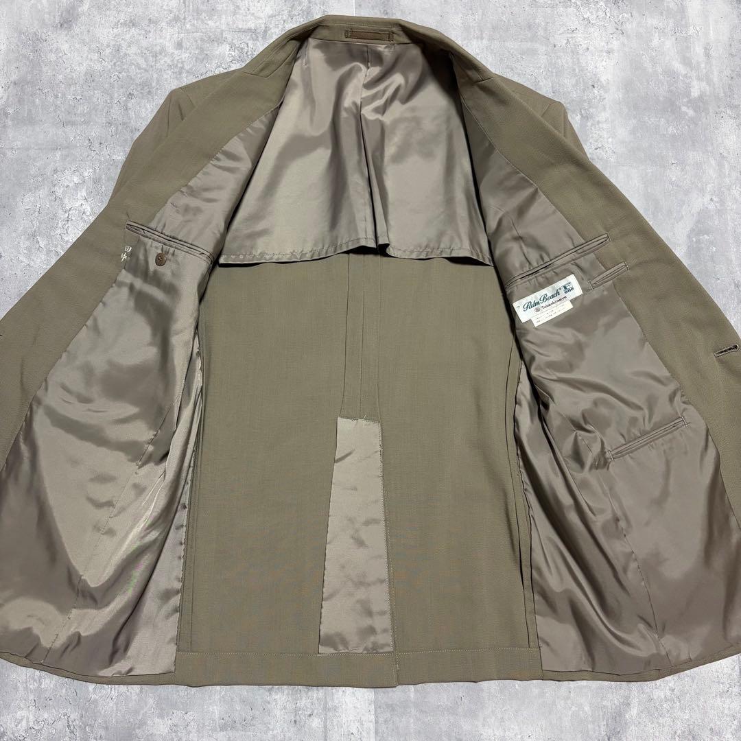 80-90s Vintage Suit Setup Masaki Suda Khaki Beige M