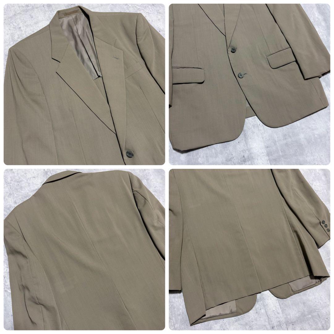 80-90s Vintage Suit Setup Masaki Suda Khaki Beige M