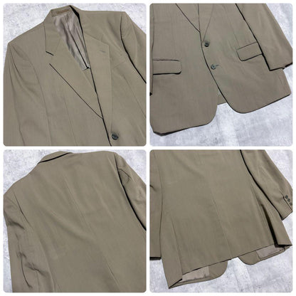 80-90s Vintage Suit Setup Masaki Suda Khaki Beige M