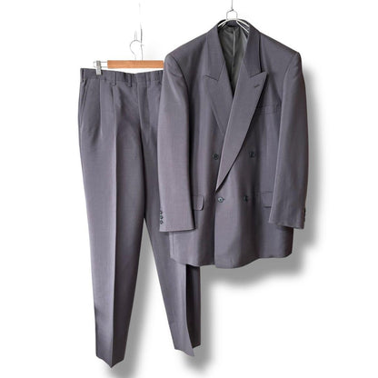 Old clothes retro double suit set up XL equivalent high quality mohair material Masaki Suda