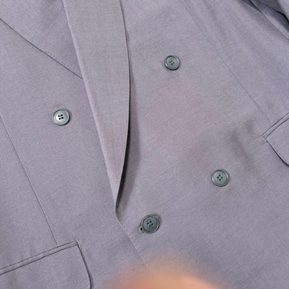 Old clothes retro double suit set up XL equivalent high quality mohair material Masaki Suda