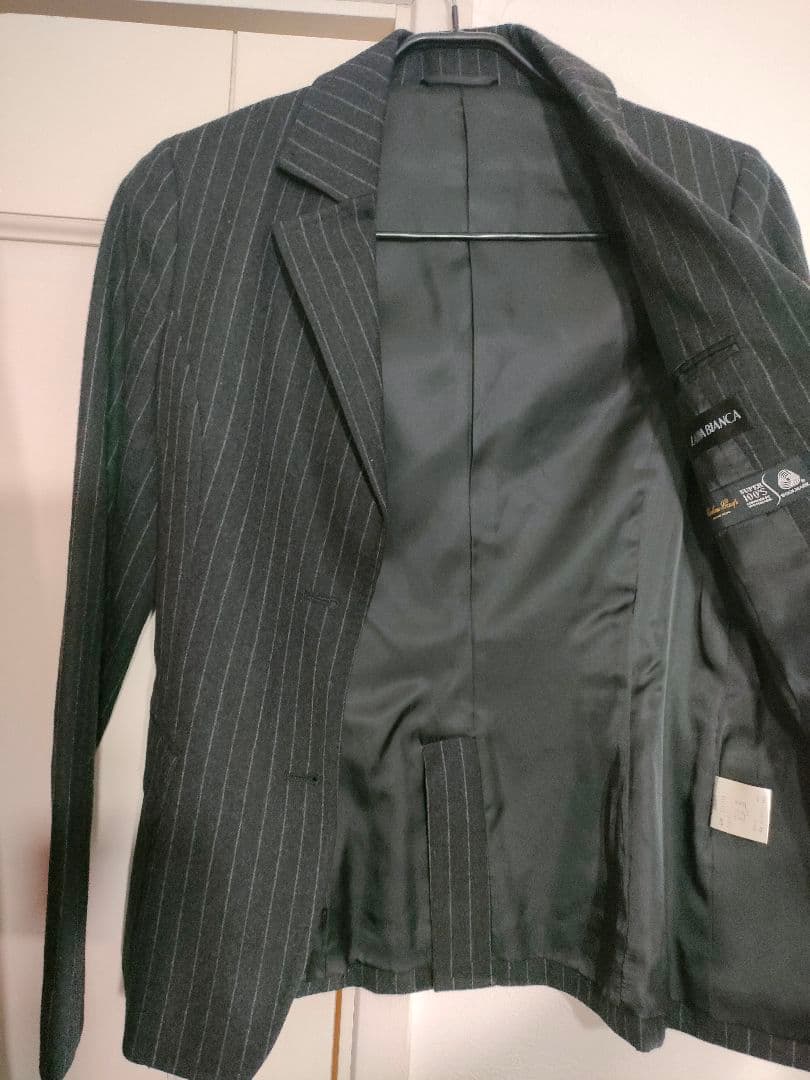 Rare 90sLARIVABIANCA Lariva Bianca wool 100 pinstripe jacket