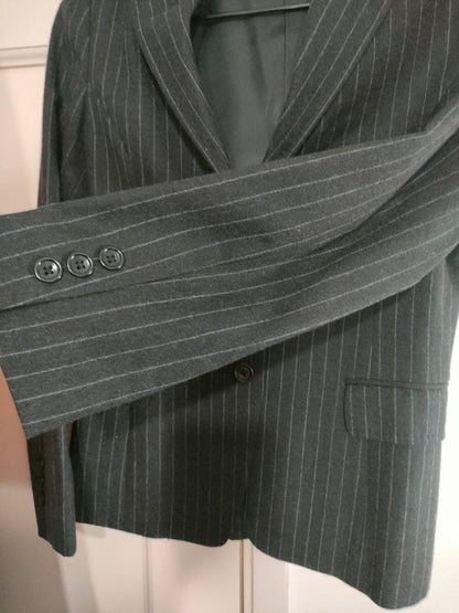Rare 90sLARIVABIANCA Lariva Bianca wool 100 pinstripe jacket