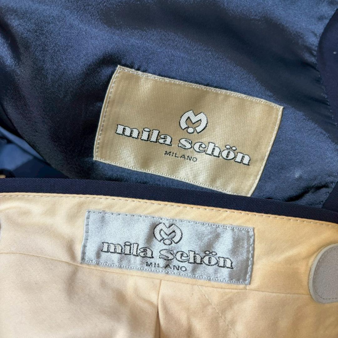 mila schon double suit setup navy blue unlined N3267