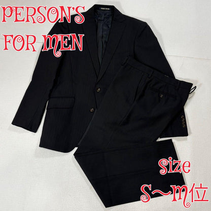 PERSON'S FOR MEN Suit Setup Black S-M