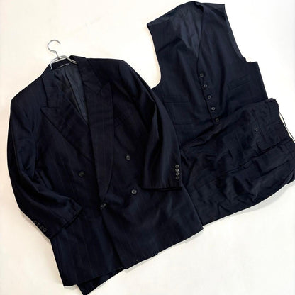 Rare Good Gianfranco Ferret Three Piece Cashmere Blend XL Double Suit