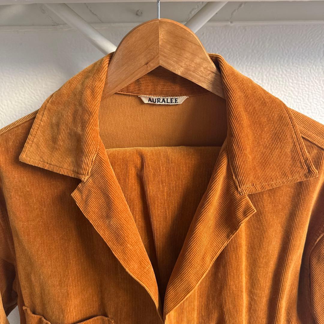 [Masterpiece] AURALEE Corduroy Setup Camel 3