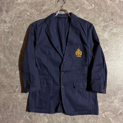 POLO Ralph Lauren Navy Blazer Jacket Big Patch Old Clothes Size 170