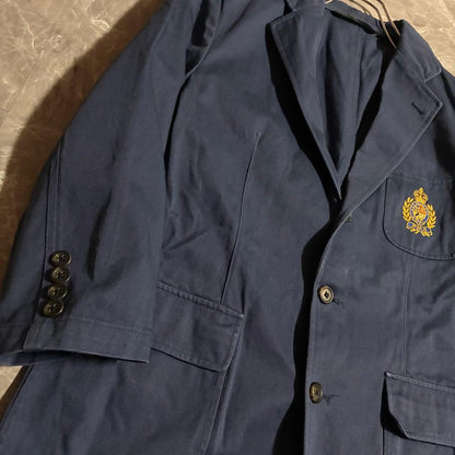 POLO Ralph Lauren Navy Blazer Jacket Big Patch Old Clothes Size 170