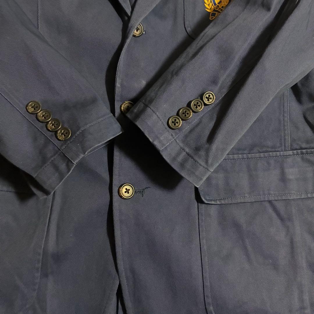 POLO Ralph Lauren Navy Blazer Jacket Big Patch Old Clothes Size 170