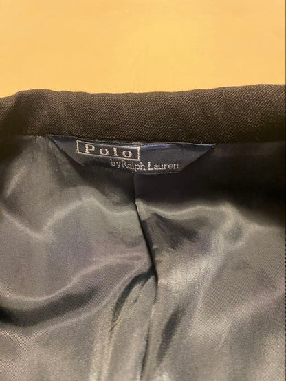 90s Ralph Lauren Double Setup Wide Pants Two Tuck Dark Blue L