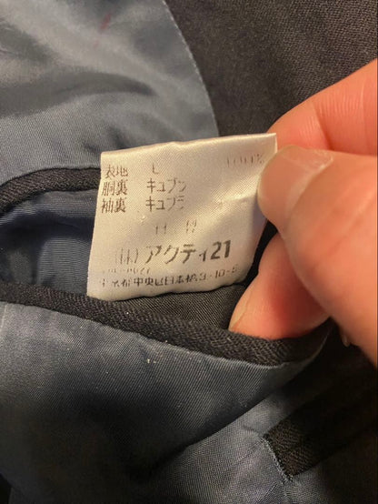 90s Ralph Lauren Double Setup Wide Pants Two Tuck Dark Blue L