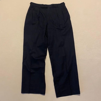 90s Ralph Lauren Double Setup Wide Pants Two Tuck Dark Blue L