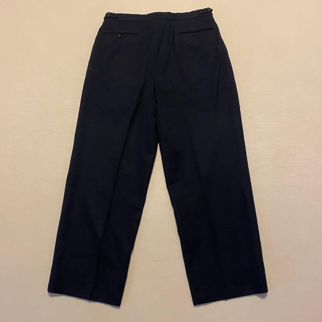 90s Ralph Lauren Double Setup Wide Pants Two Tuck Dark Blue L