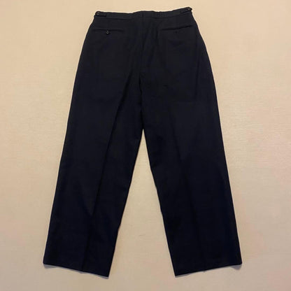 90s Ralph Lauren Double Setup Wide Pants Two Tuck Dark Blue L